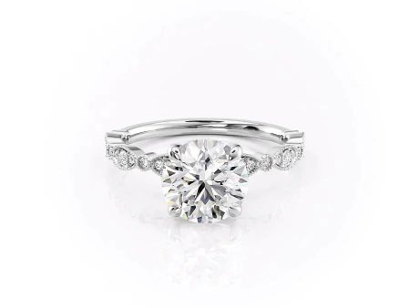 The Jasmine Set With A 2 Carat Round Lab Diamond Fashion