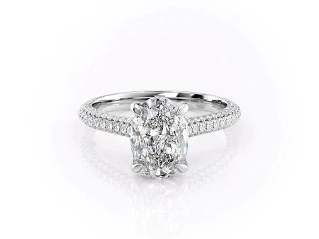 The Rachel Set With A 2 Carat Oval Lab Diamond Fashion