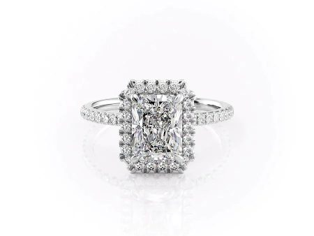 The Lenny Set With A 3 Carat Radiant Lab Diamond Online Sale