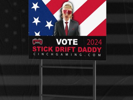 Official Campaign Yard Sign 24  x 18  (with stand) For Discount